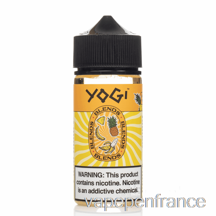 Glace à La Banane Et à L'ananas - Mélanges Yogi - Stylo Vape 100 Ml 0 Mg